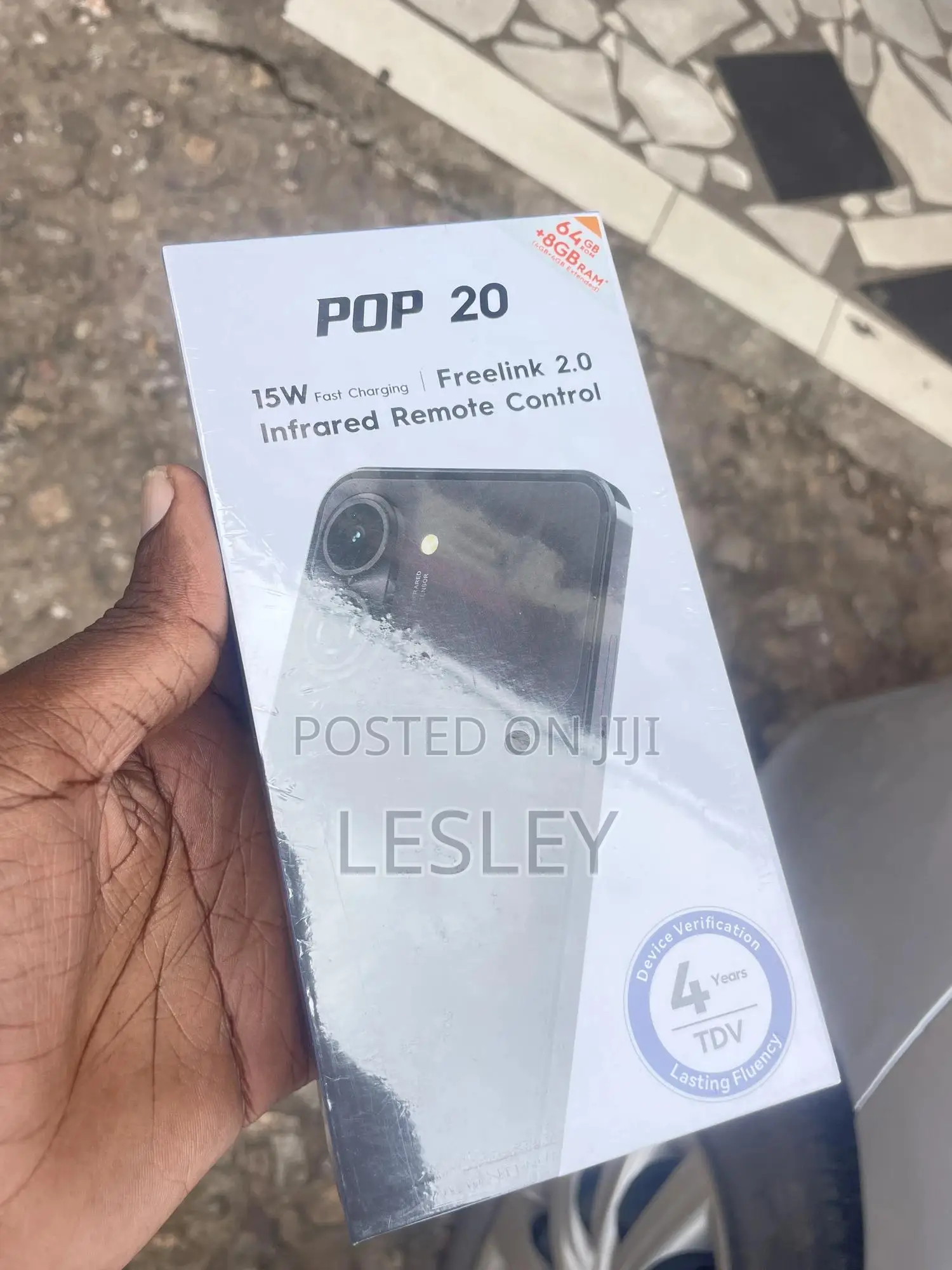 New Tecno Pop 20 64 GB Black