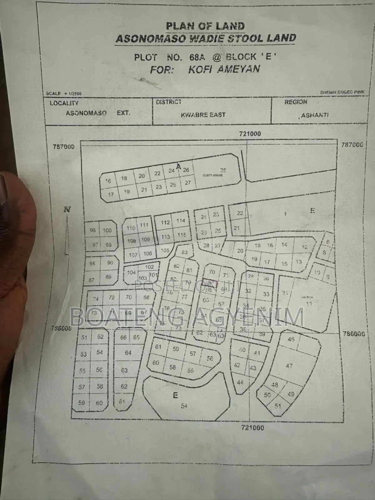 Litigation Free Land With Documents at Safo Asonomaso Nkwanta