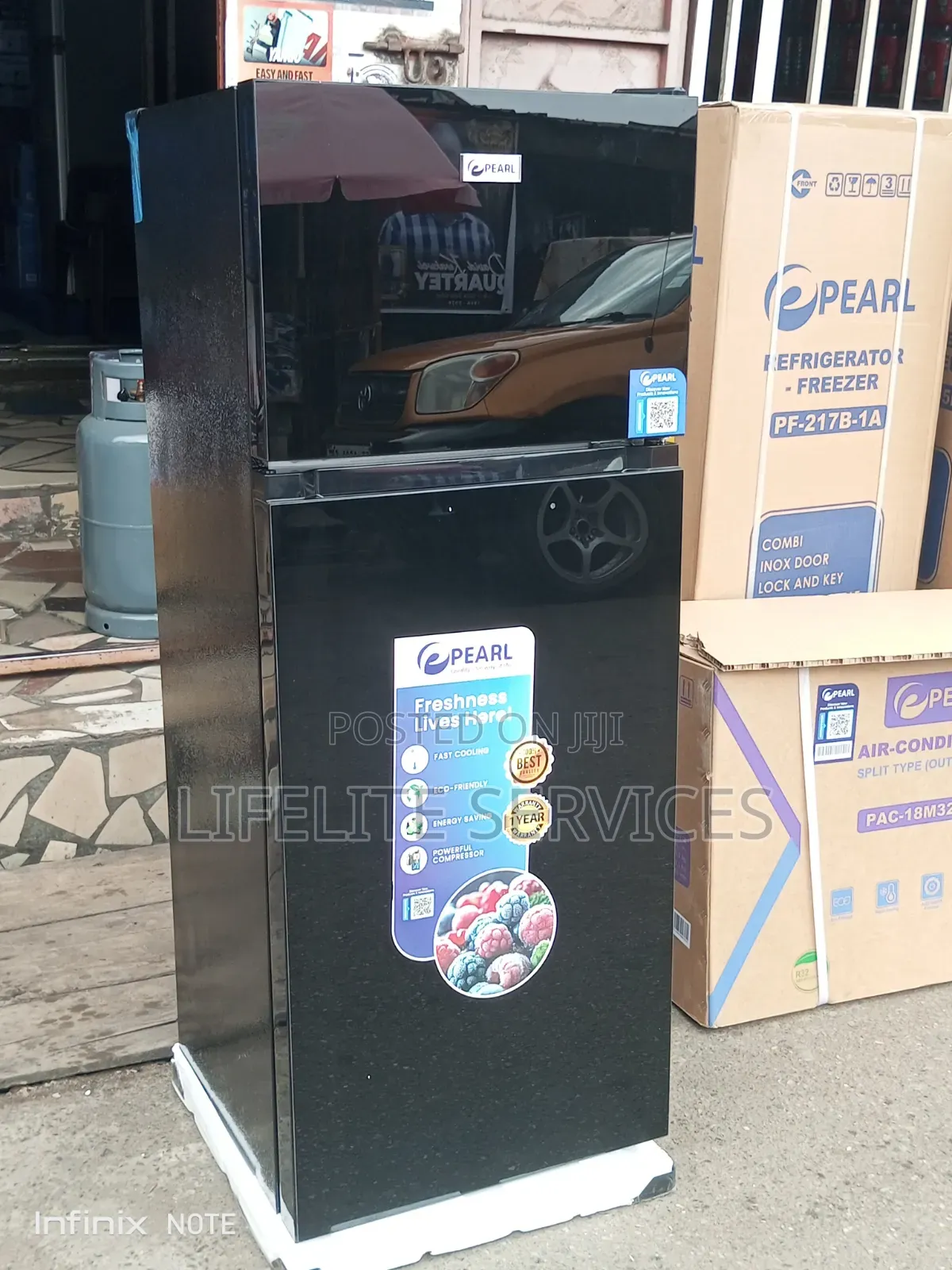 204 L Pearl Fridge Black Mirror-Modernize Ur Kitchen