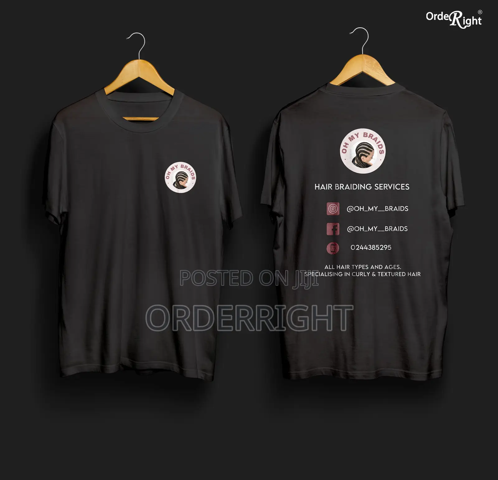 Orderright Business Tshirt Customisation