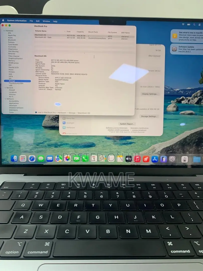 Laptop Apple MacBook Pro 2021 M1 16GB Apple M1 Pro SSD 512GB