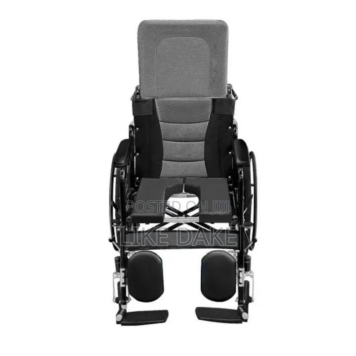 Premium Foldable Reclining Wheel Chair Adjustable With Commode