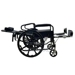 Premium Foldable Reclining Wheel Chair Adjustable With Commode
