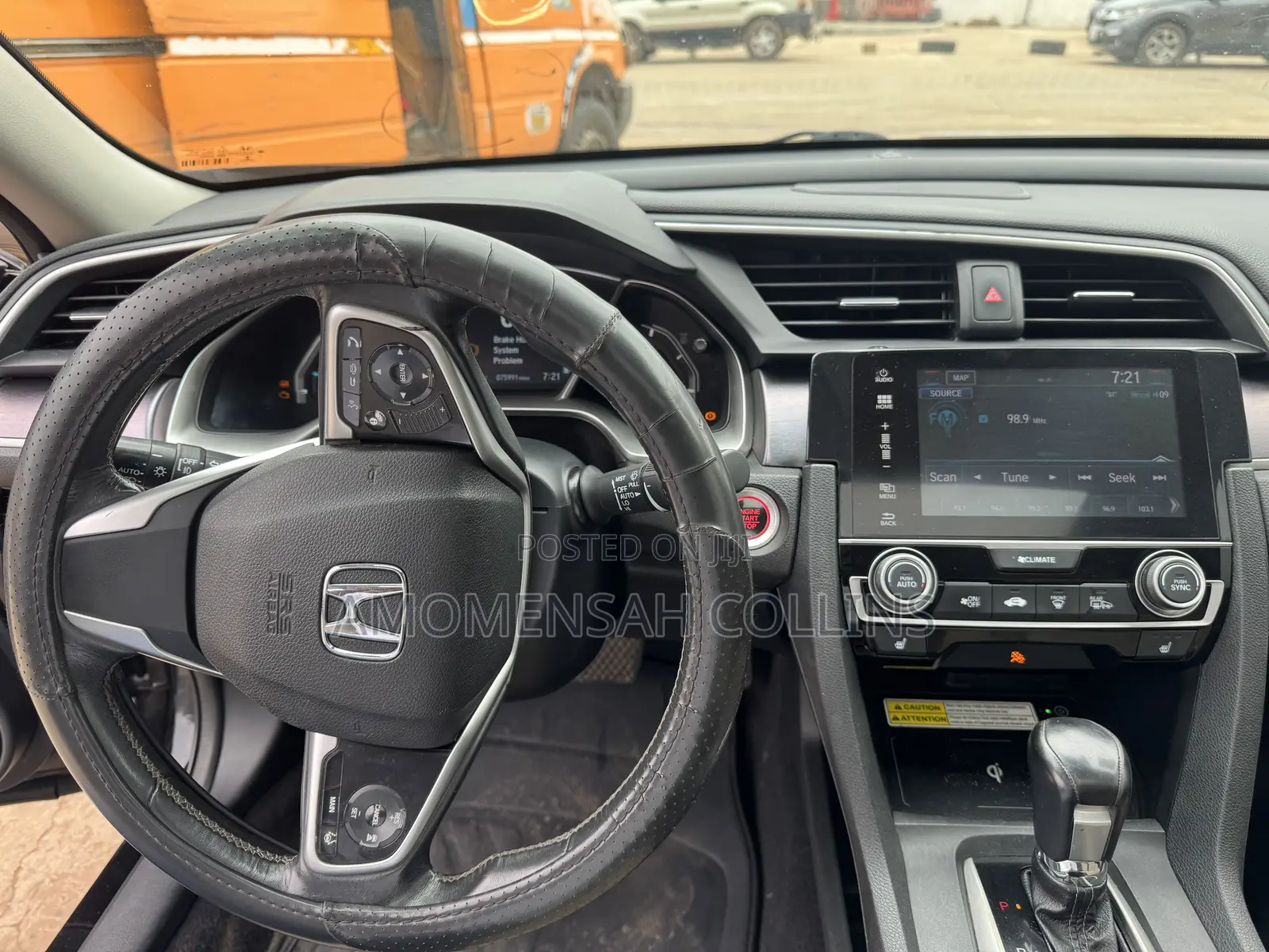 Honda Civic Touring 4dr Sedan (1.5L 4cyl) 2017 Black