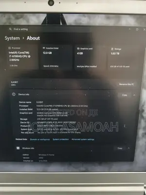 Laptop Lenovo IdeaPad 720S 12GB Intel Core i7 HDD+SSD 1T