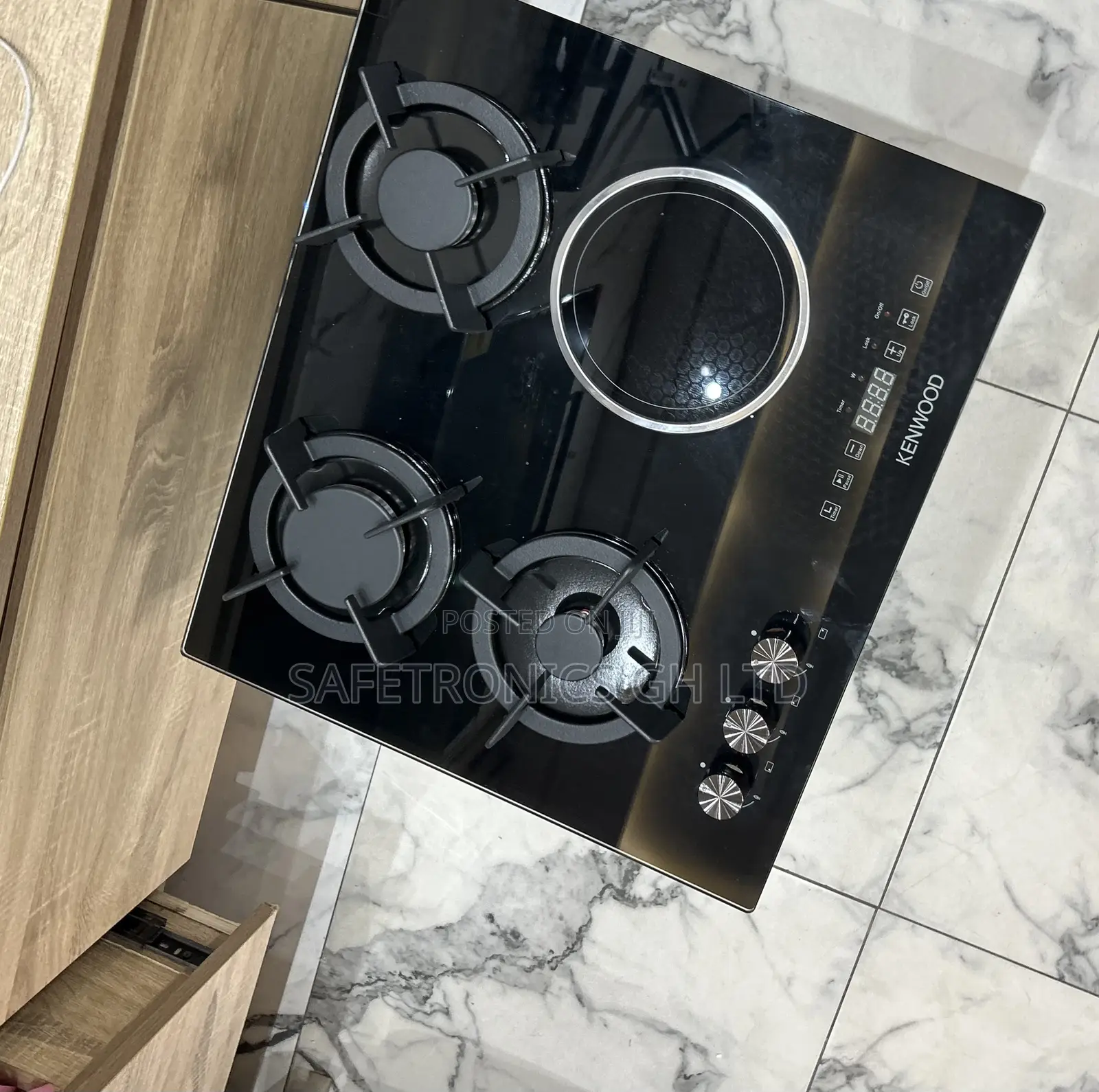 Just Order Kenwood 60cm Built-in 3 Gas + 1 Electric Burner Hob