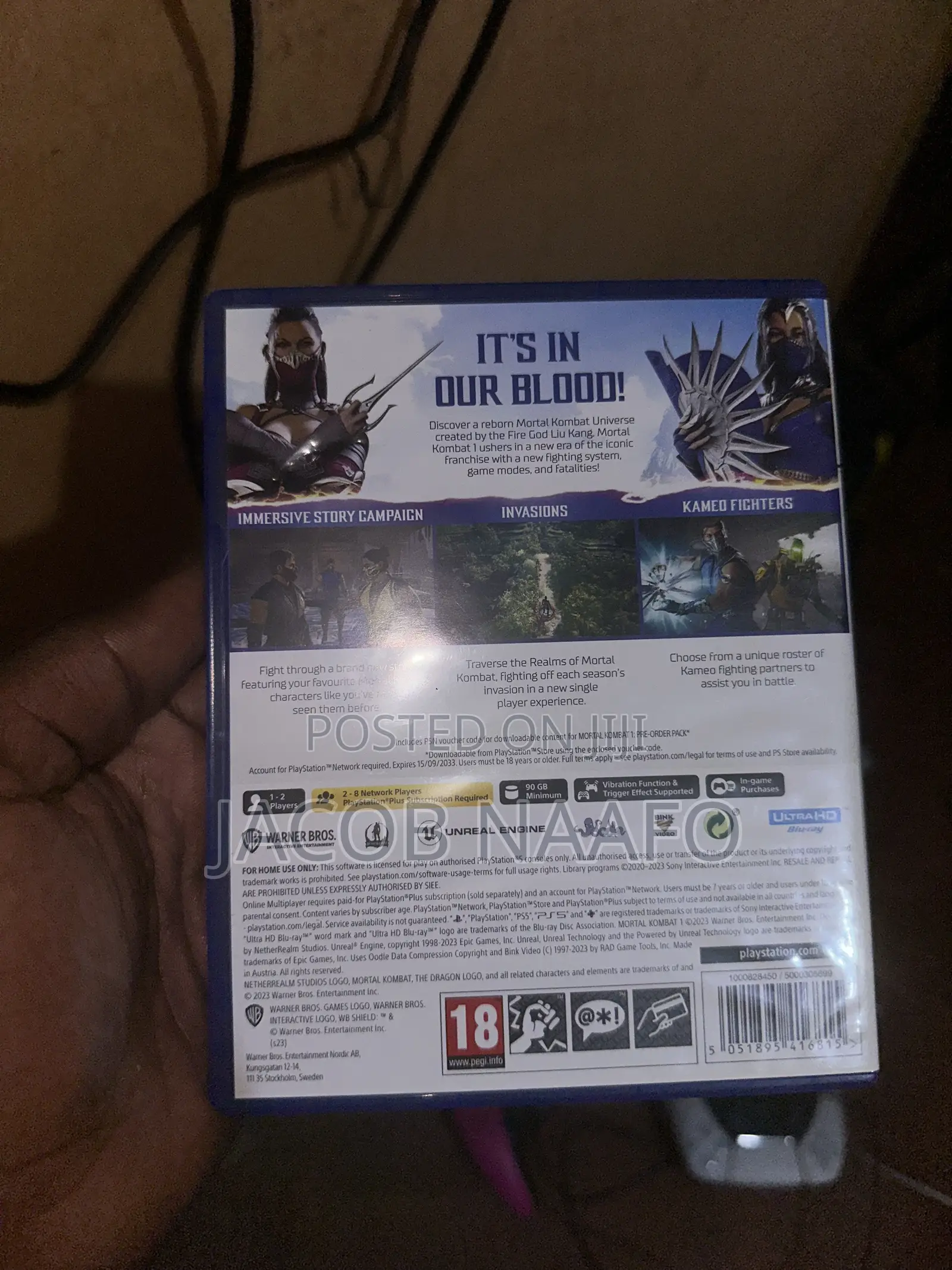 Mortal Combat 1 for Ps5
