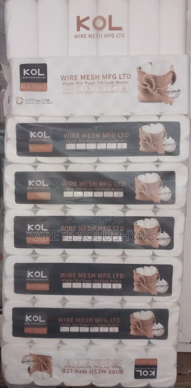 Kol Tissue 1000g(Toilet Rolls) 12rolls/6packs