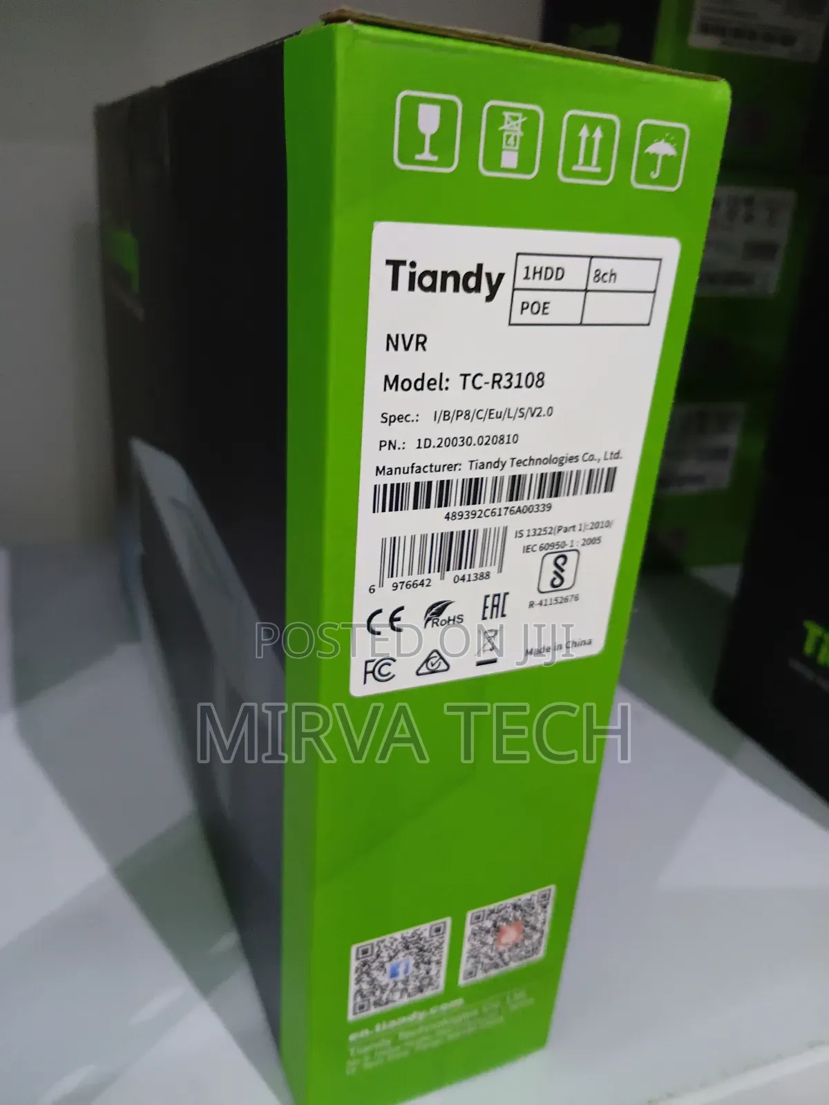 Tiandy 8-Channel Poe NVR