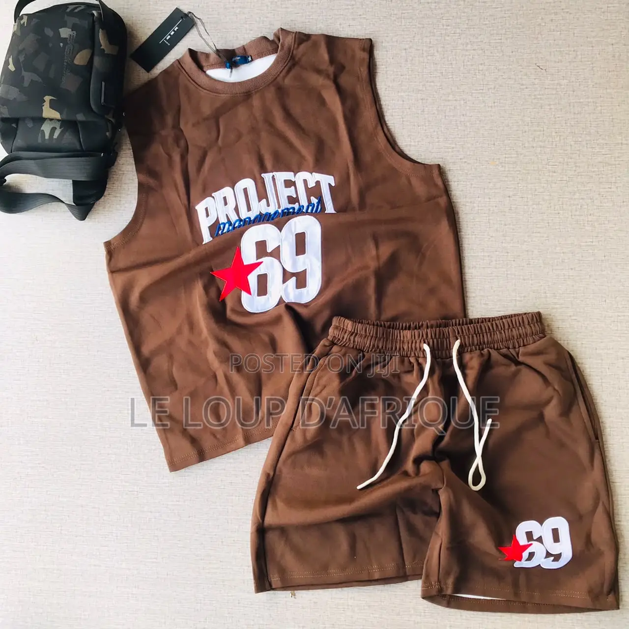 Quality Men Sleeveless Top and Down