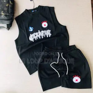 Quality Men Sleeveless Top and Down
