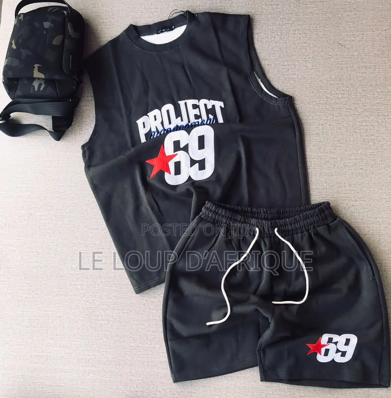 Quality Men Sleeveless Top and Down