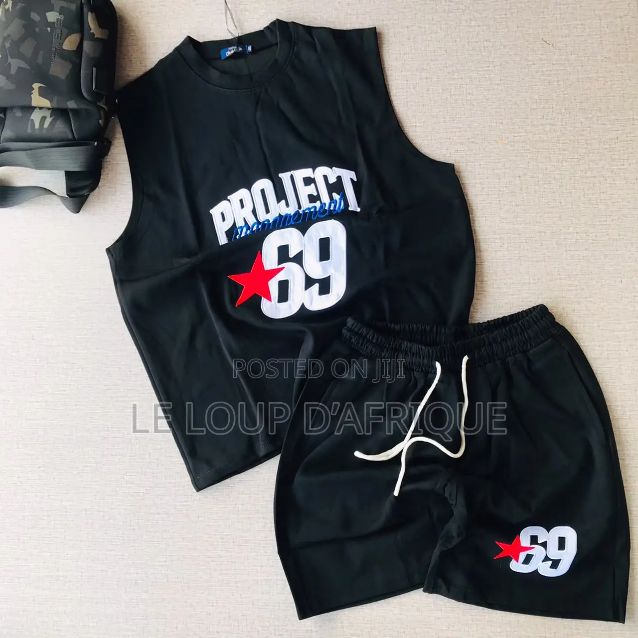 Quality Men Sleeveless Top and Down