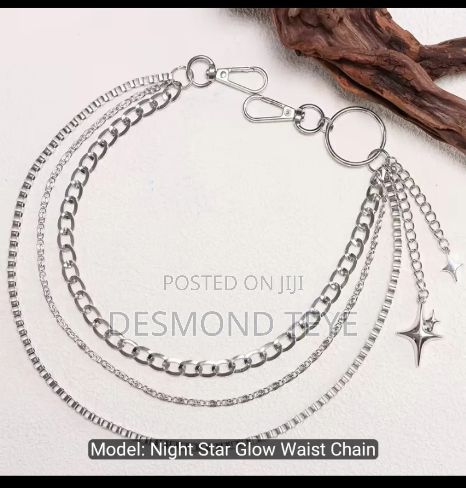 Unisex Multi-Layer Star Pendant Pants Chain.