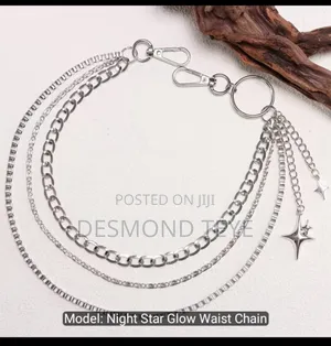 Unisex Multi-Layer Star Pendant Pants Chain.