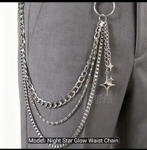 Unisex Multi-Layer Star Pendant Pants Chain.