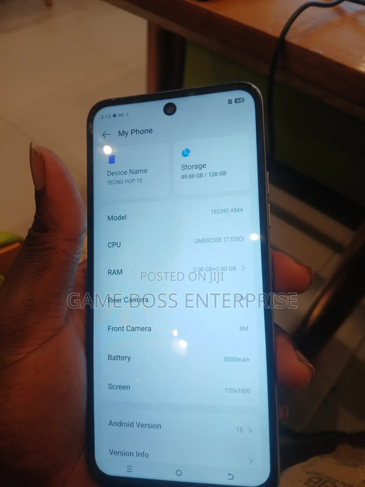 Tecno Pop 10 128 GB Silver
