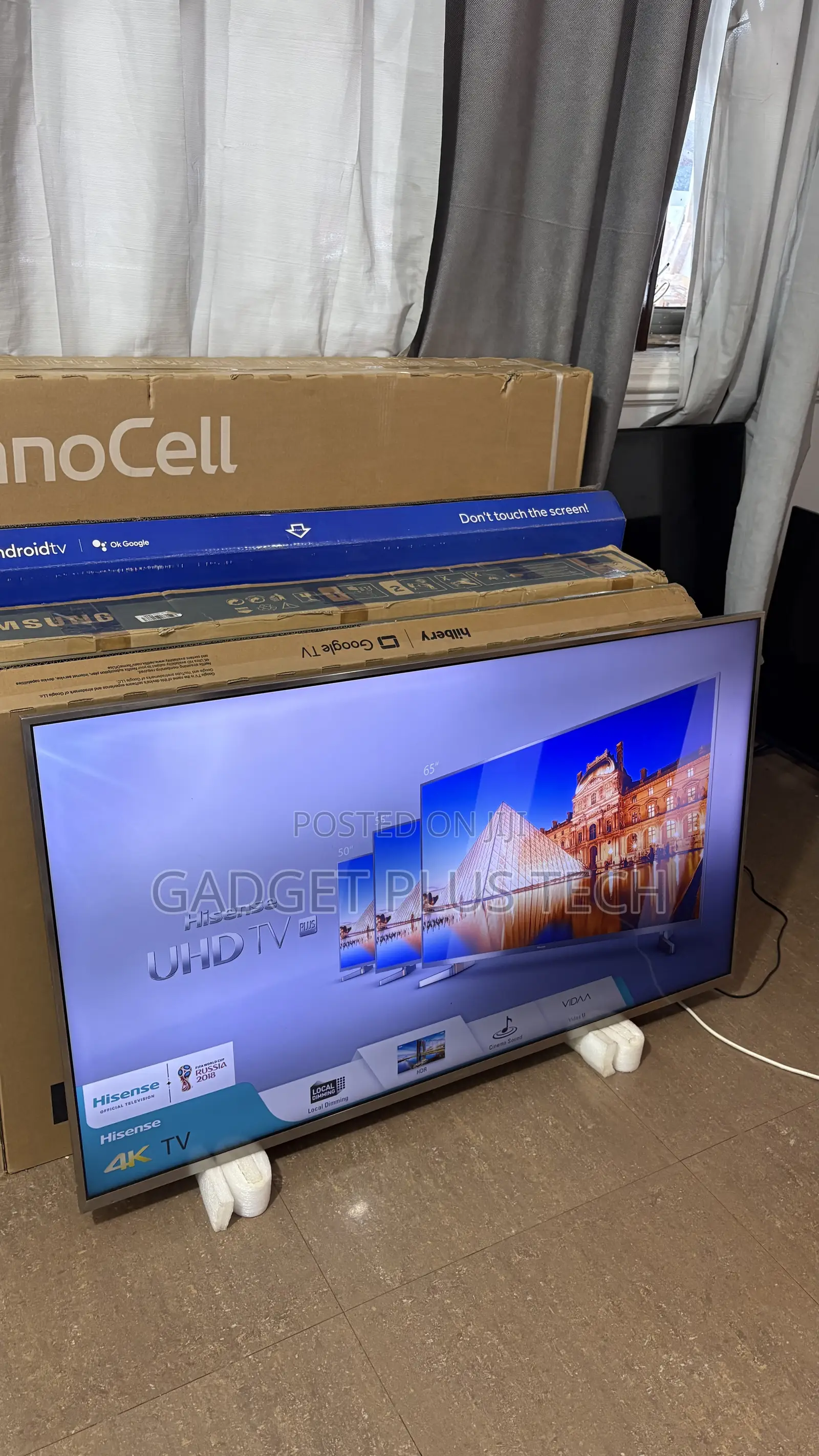 Home Used 55” Hisense Smart Tv