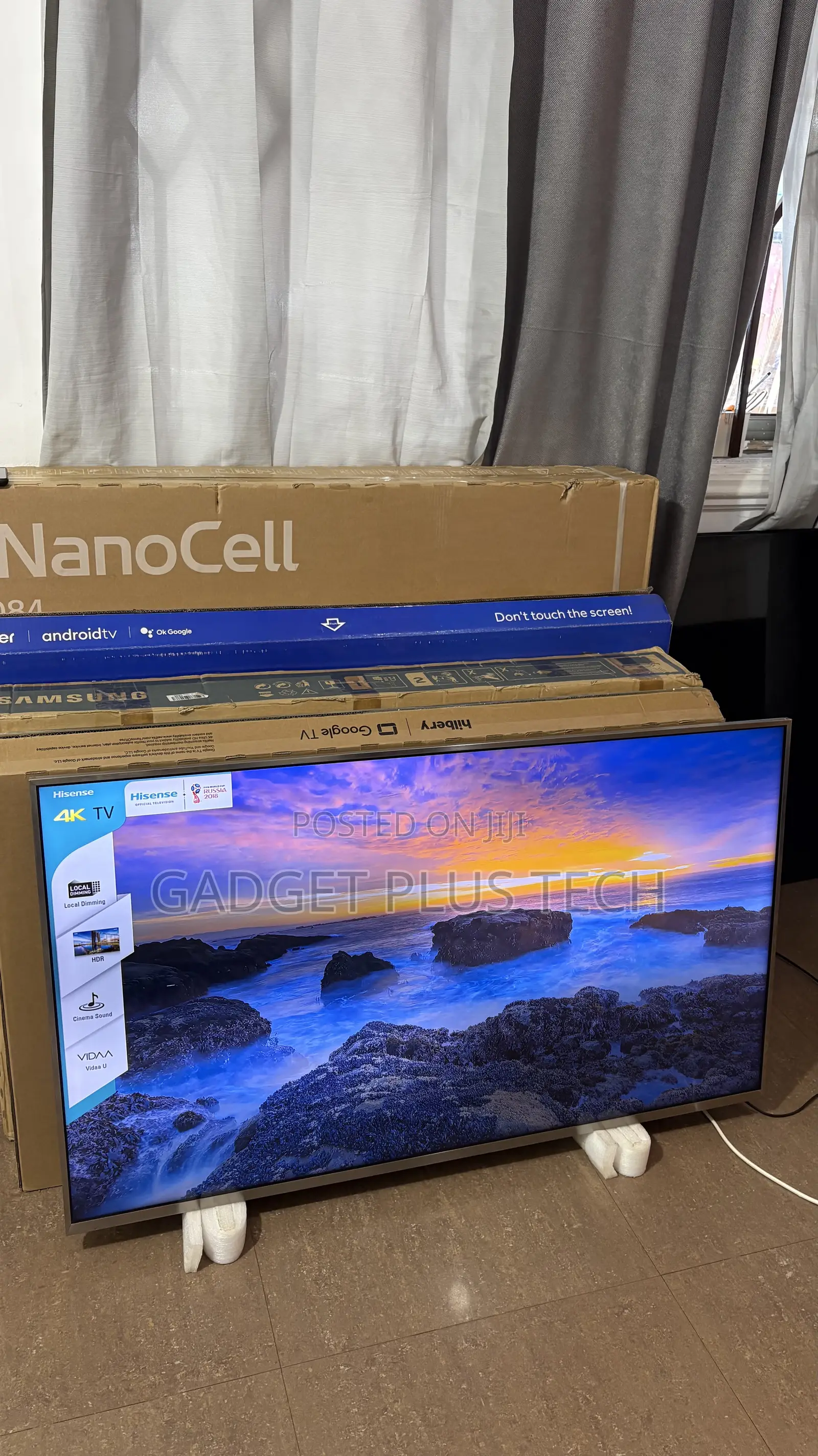 Home Used 55” Hisense Smart Tv