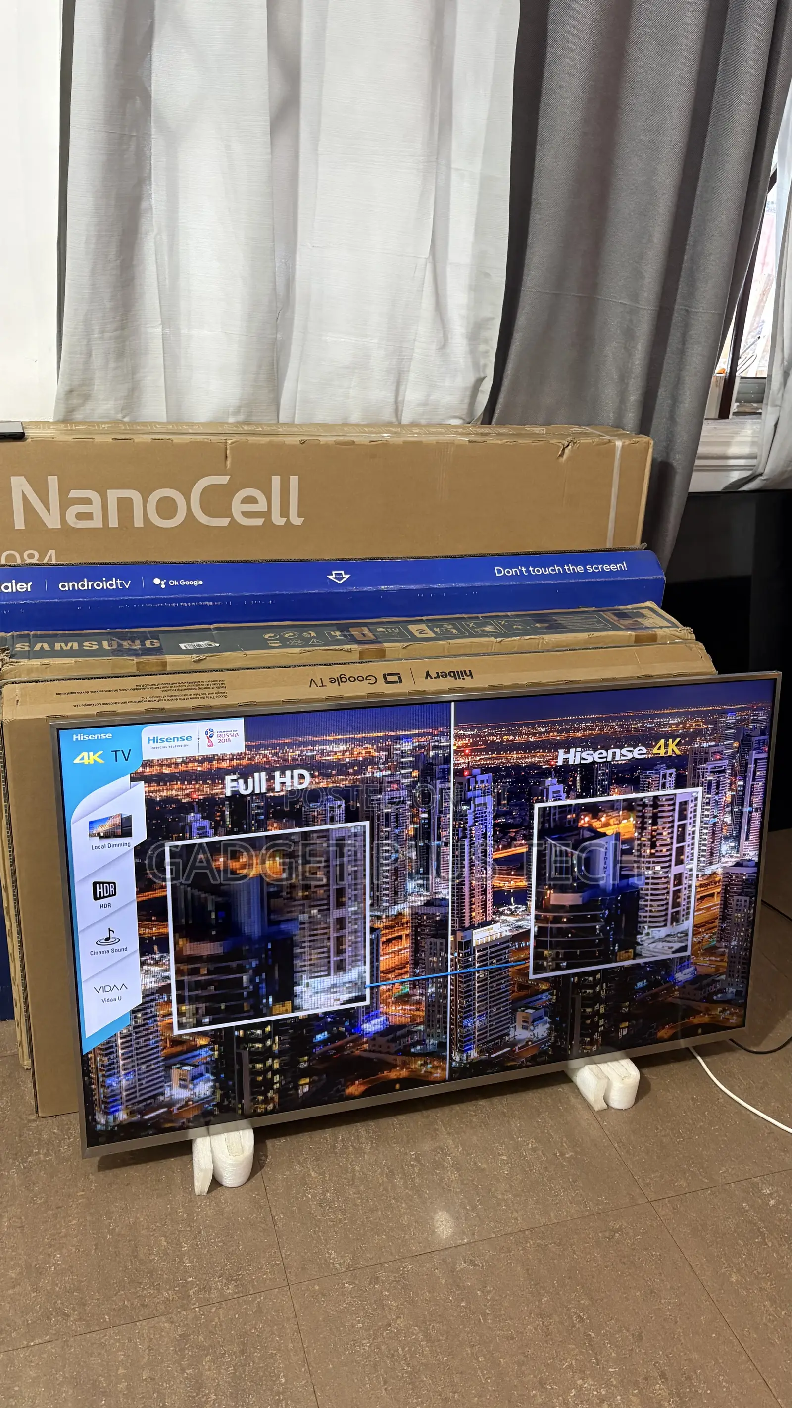 Home Used 55” Hisense Smart Tv