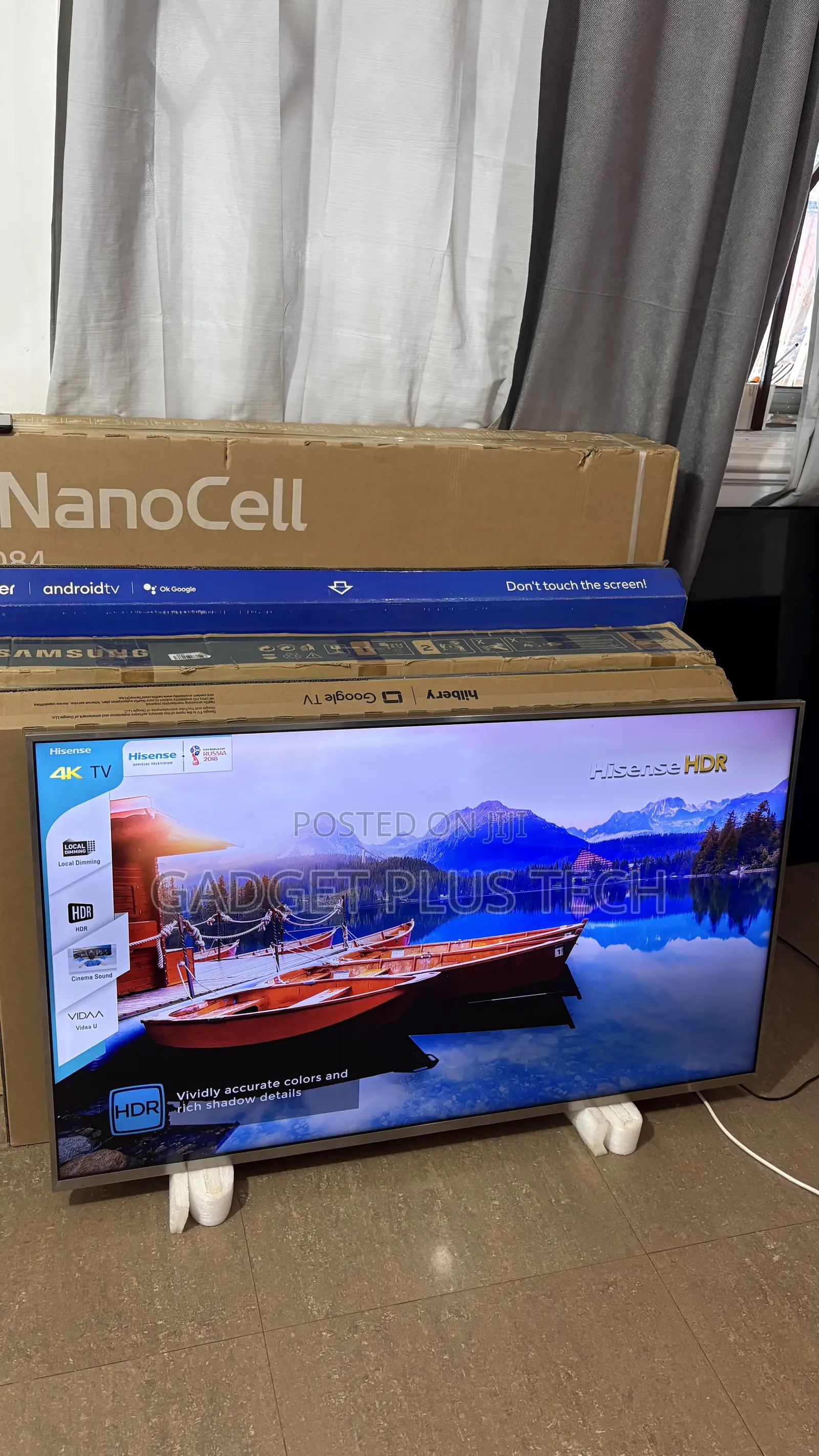 Home Used 55” Hisense Smart Tv