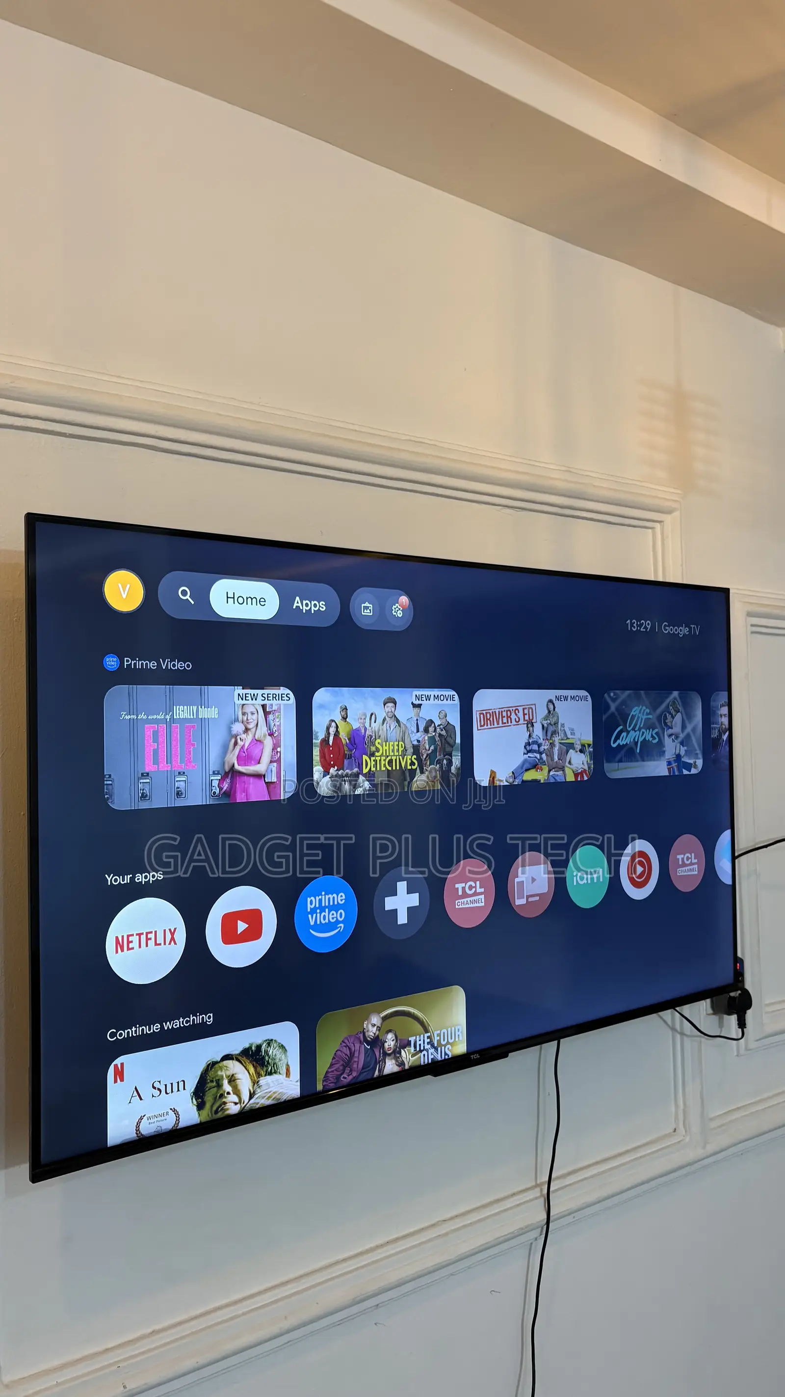 Home Used 2022/23 55” TCL Uhd Google Tv