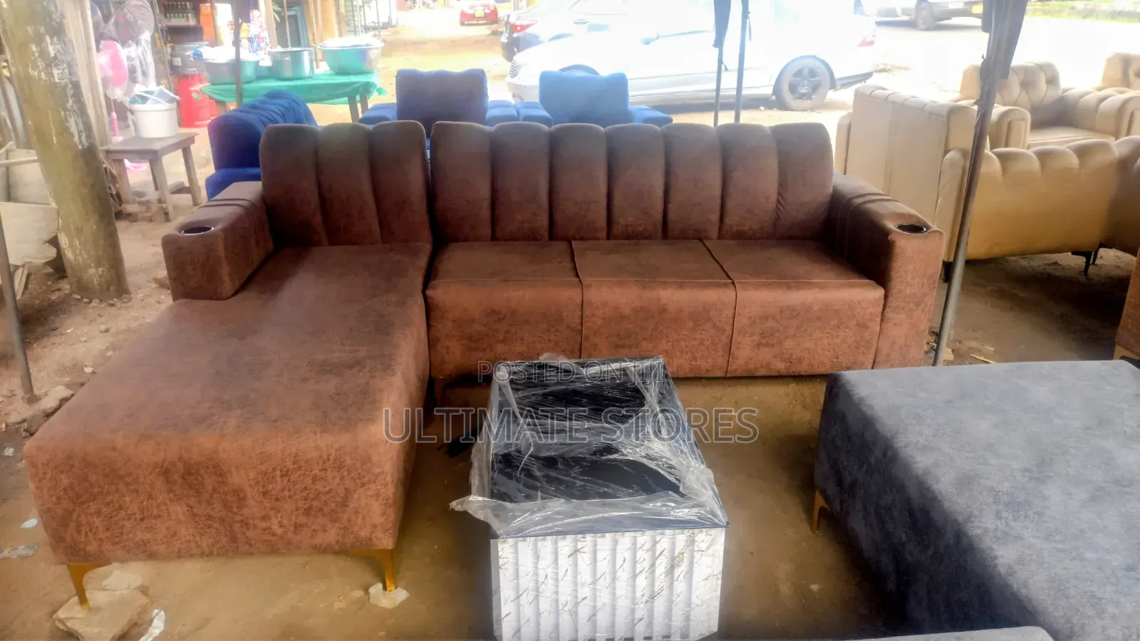 L-Shaped Sofa Set