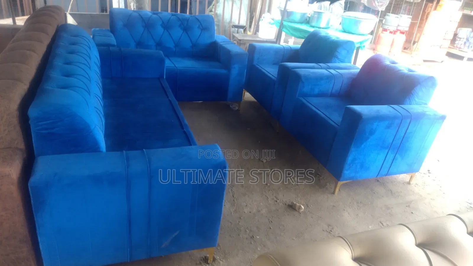 Quality Suede-Material Sofa Set