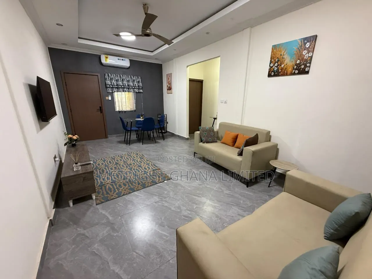 Furnished 2bdrm Apartment in Metright Properties, Kwabenya for rent