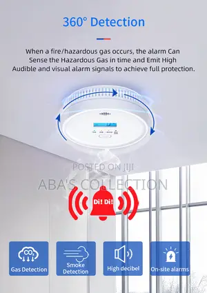 Smoke & Carbon Monoxide Detector Photoelectric Fire Alarm (Wifi)