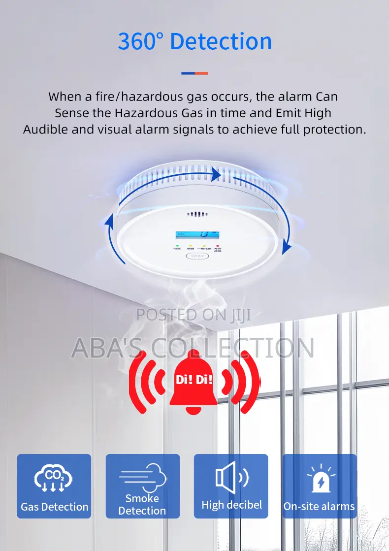 Smoke & Carbon Monoxide Detector Photoelectric Fire Alarm (Wifi)