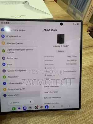 Samsung Galaxy Z Fold7 256 GB Black