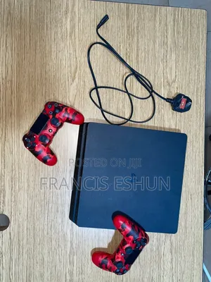 Ps4 Slim With Two Ps4 Controllers