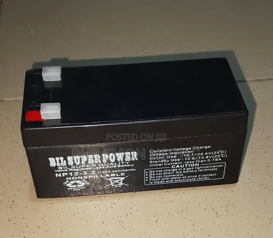 Valve Regulated Lead Acid (Vrla) Battery 12v and 3.2ah.