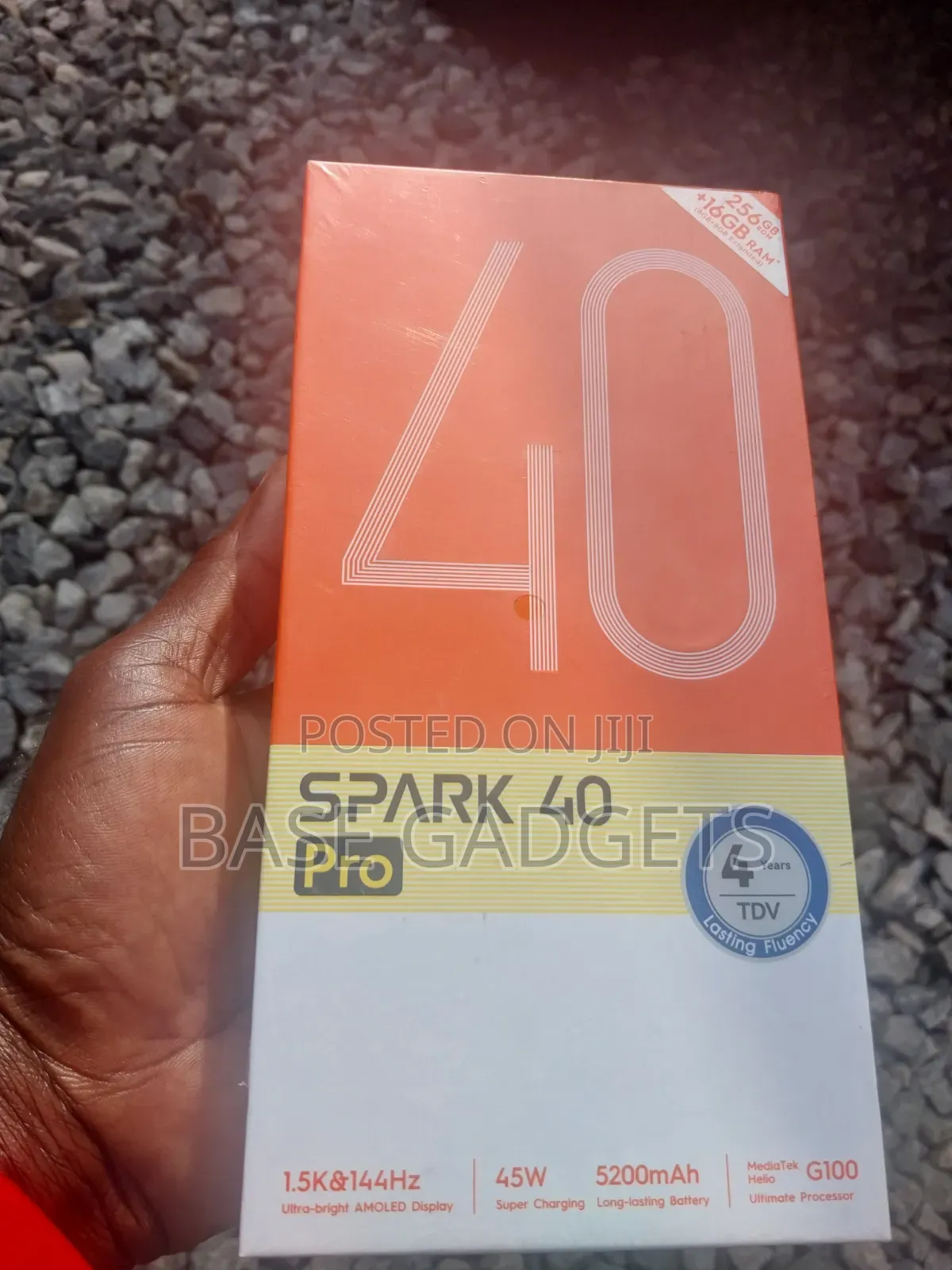 New Tecno Spark 40 Pro 256 GB Black