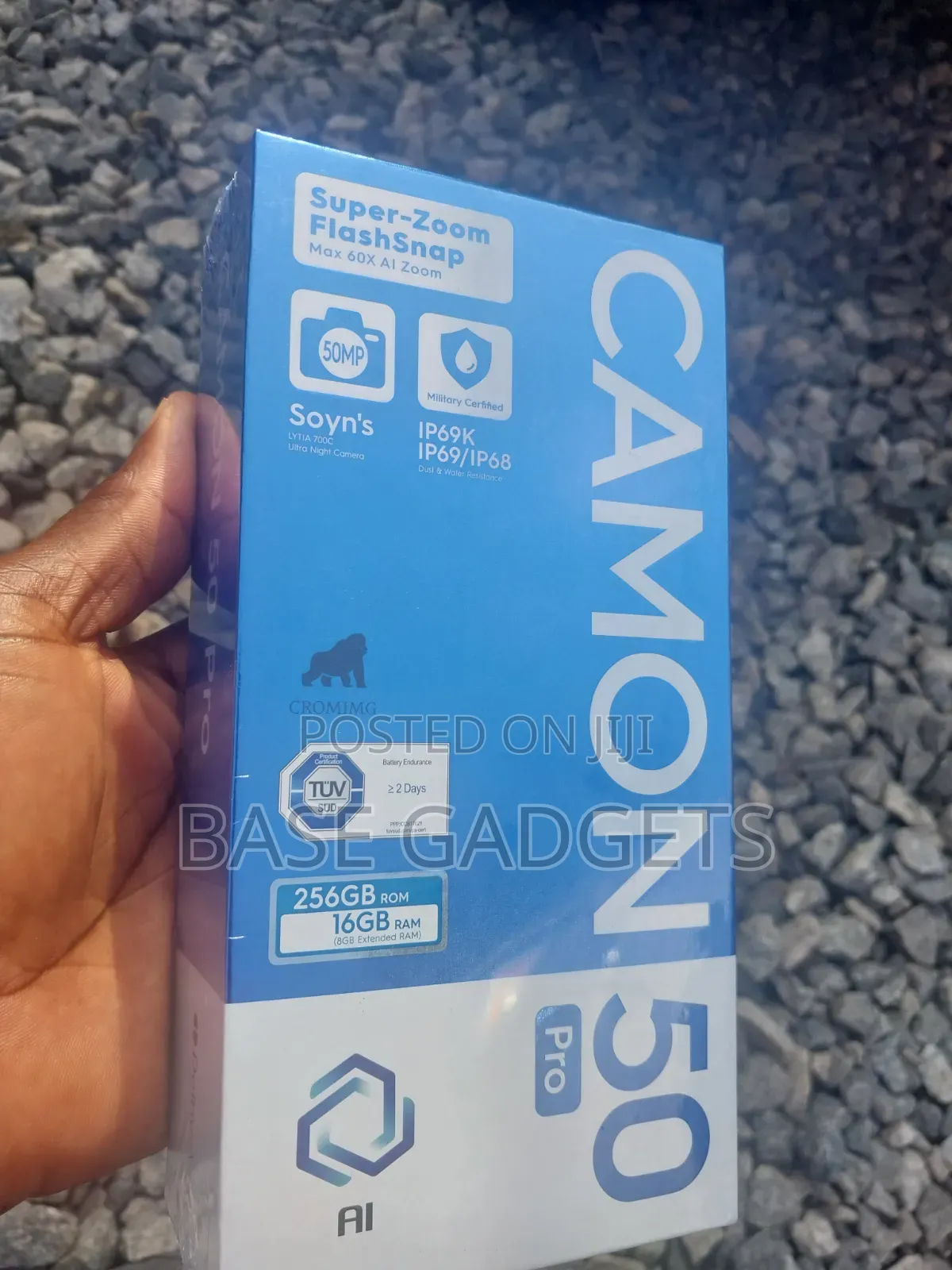 New Tecno Camon 50 Pro 256 GB Black