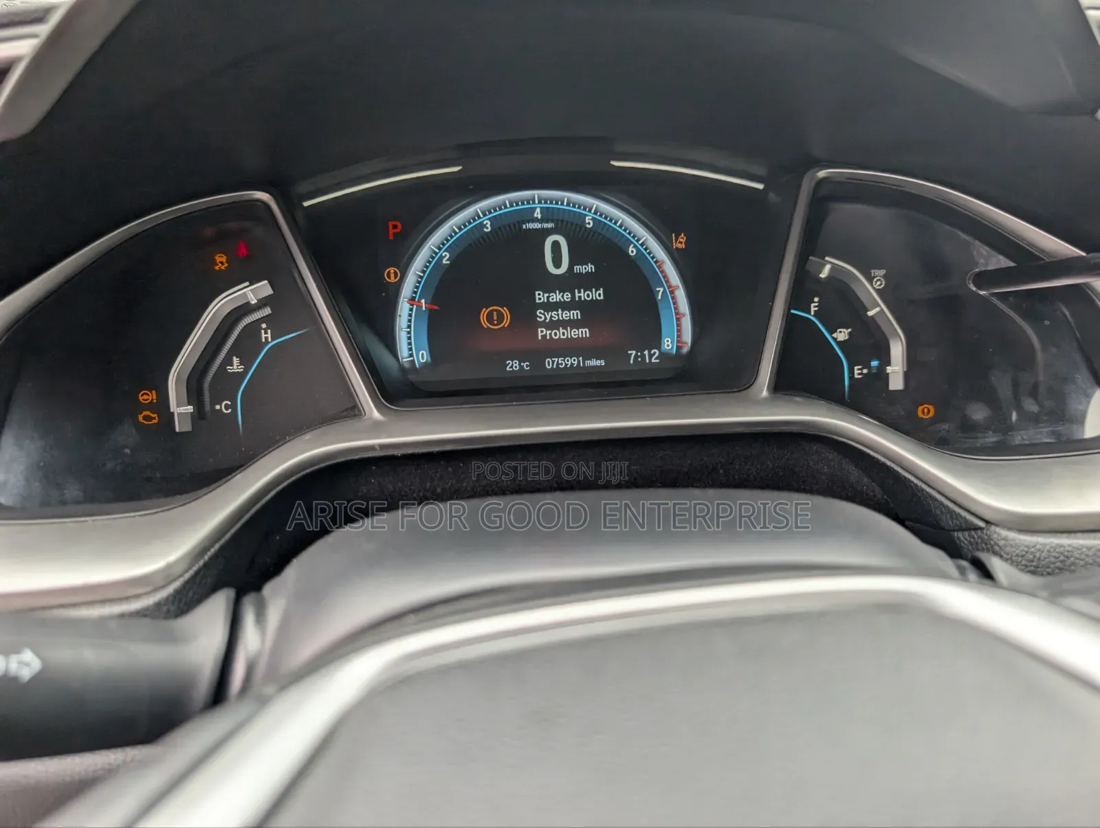 Honda Civic Touring 4dr Sedan (1.5L 4cyl) 2017 Black