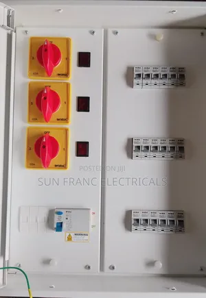 63a Bristol 6way 3phase Selector Distribution Panel Board