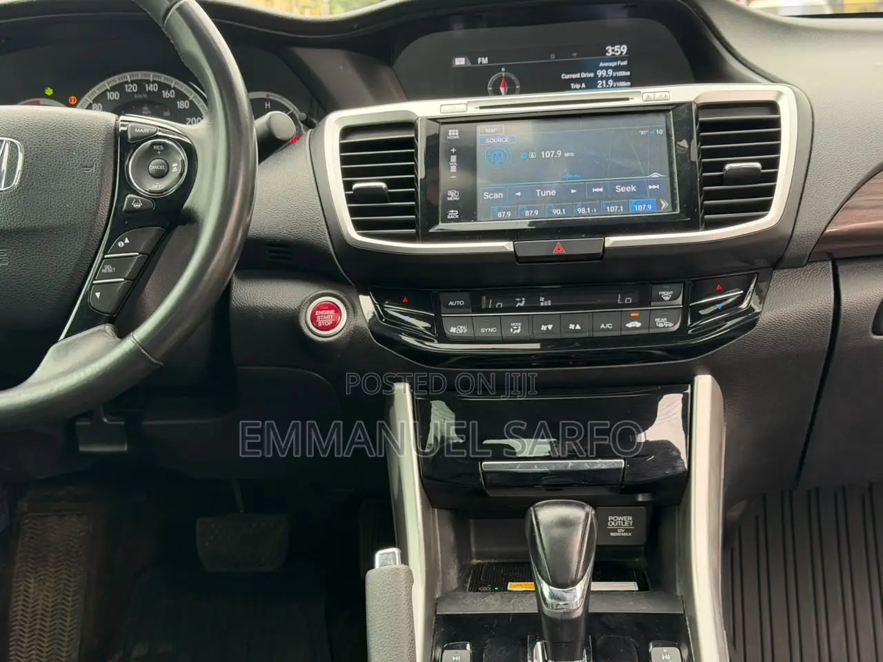 Honda Accord Touring V6 4dr Sedan FWD (3.5L 6cyl 6A) 2017 White