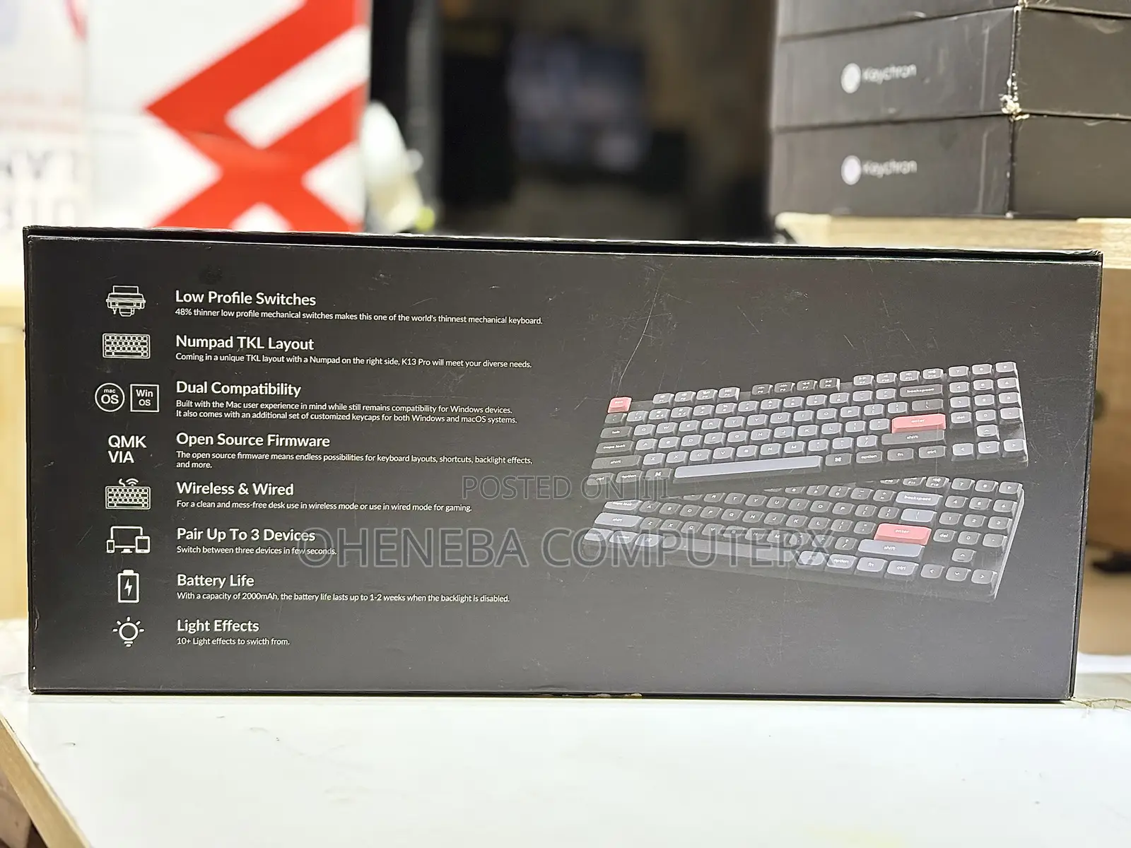 Keychorn Pro Ultra Slim Wireless Gaming Keyboard