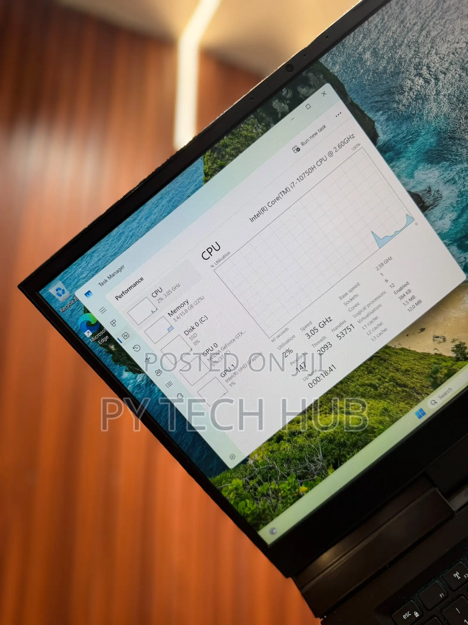 Laptop Dell G7 15 7590 16GB Intel Core i7 SSD 512GB