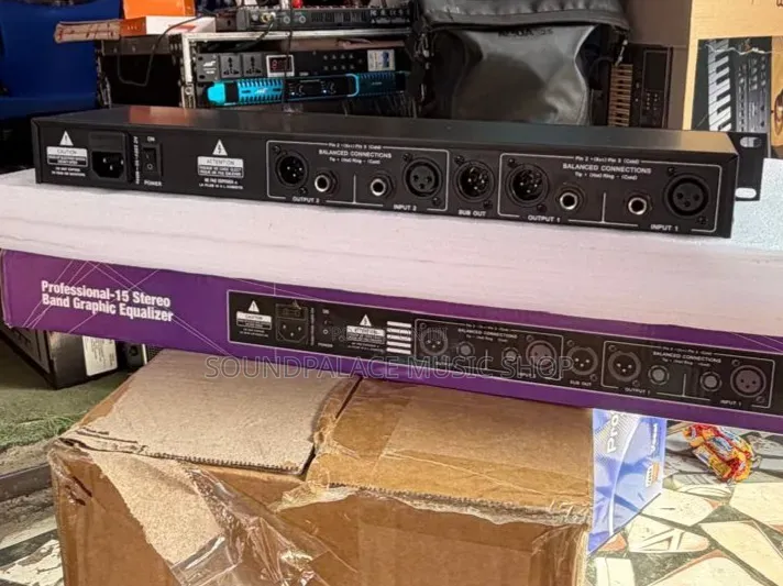 Supermulti Eq215 Sub Professional Dual 15-Band Graphic Equalizer