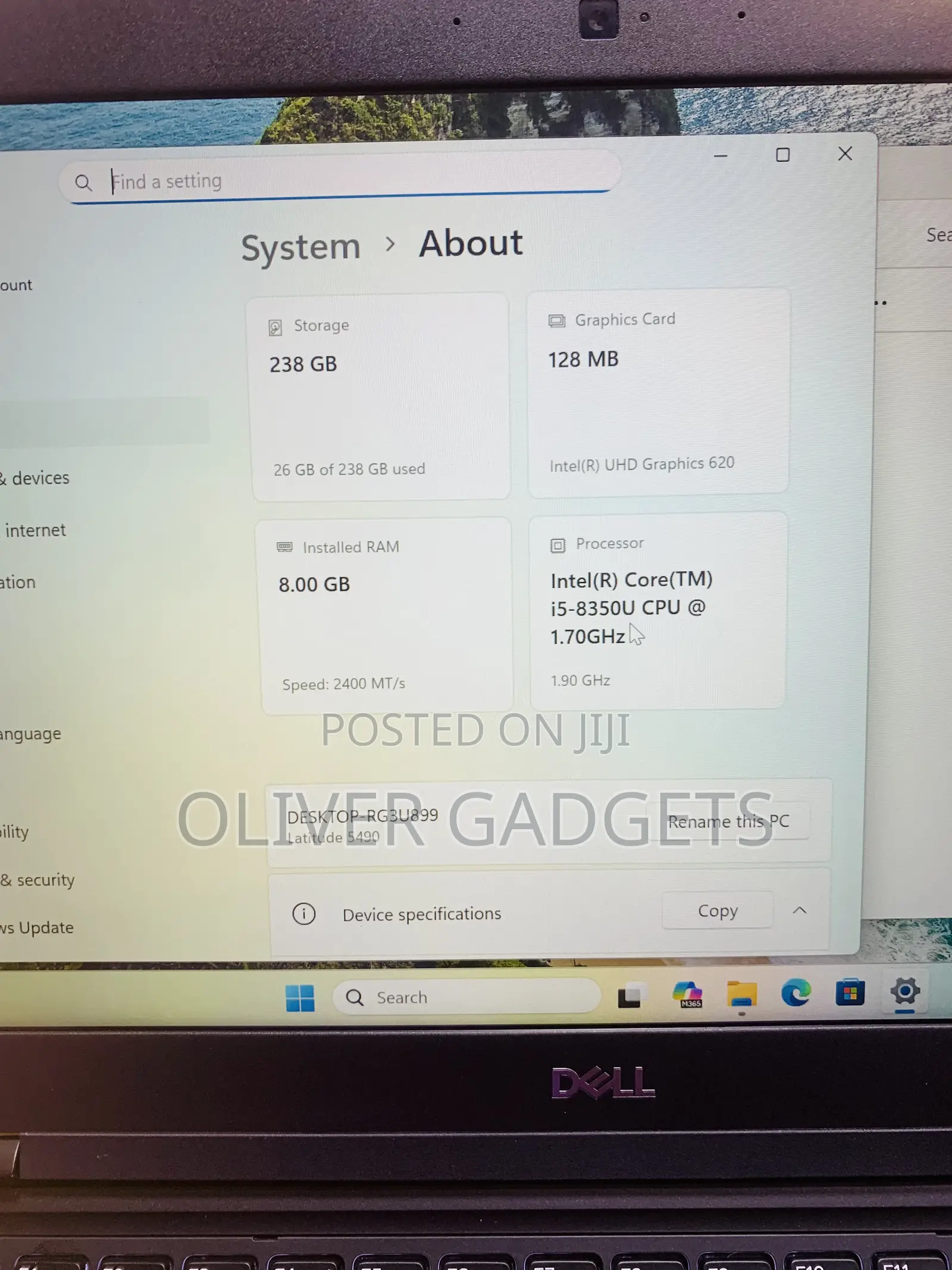 Laptop Dell Latitude 5490 8GB Intel Core i5 SSD 256GB