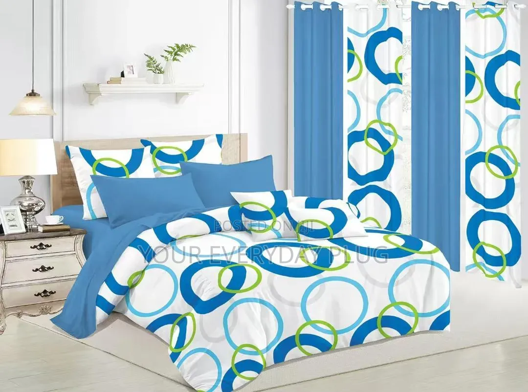 10 in 1 Bedspread With Curtains Etc