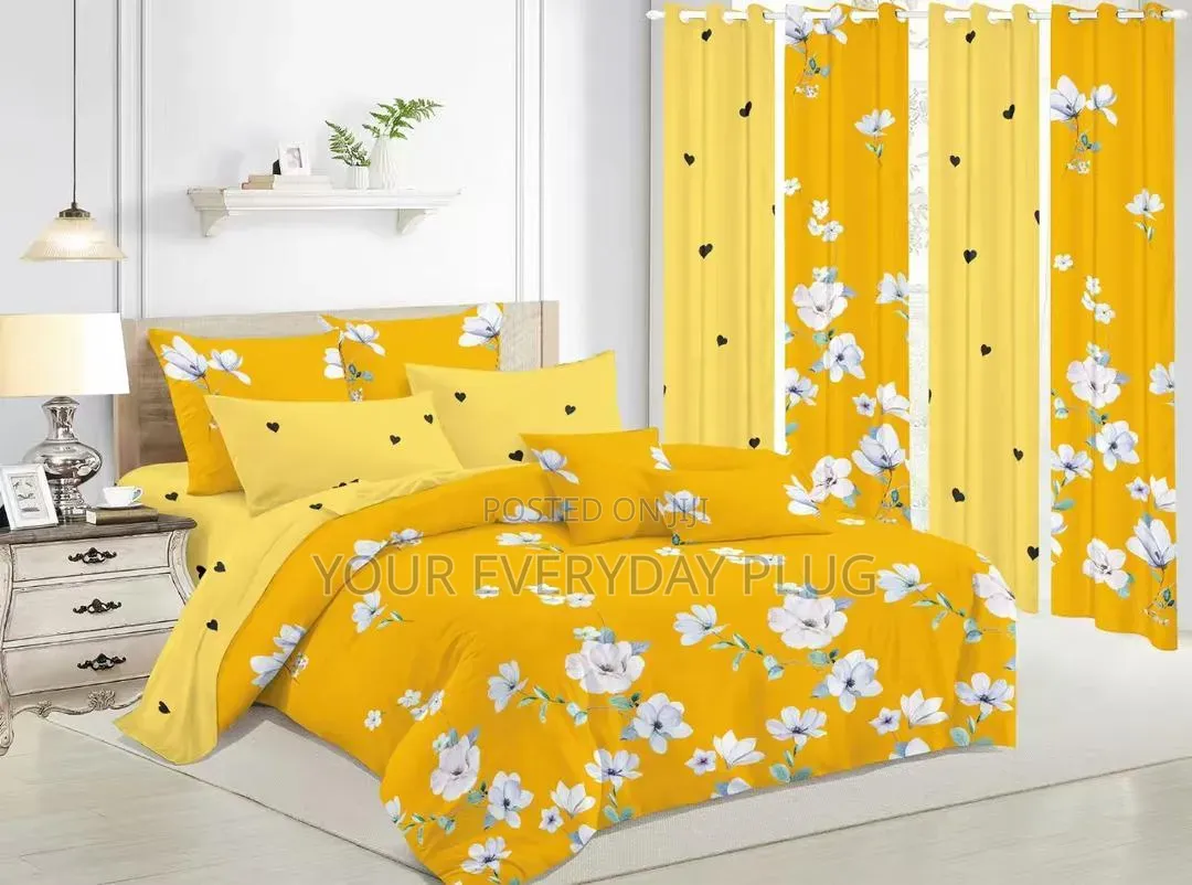 10 in 1 Bedspread With Curtains Etc