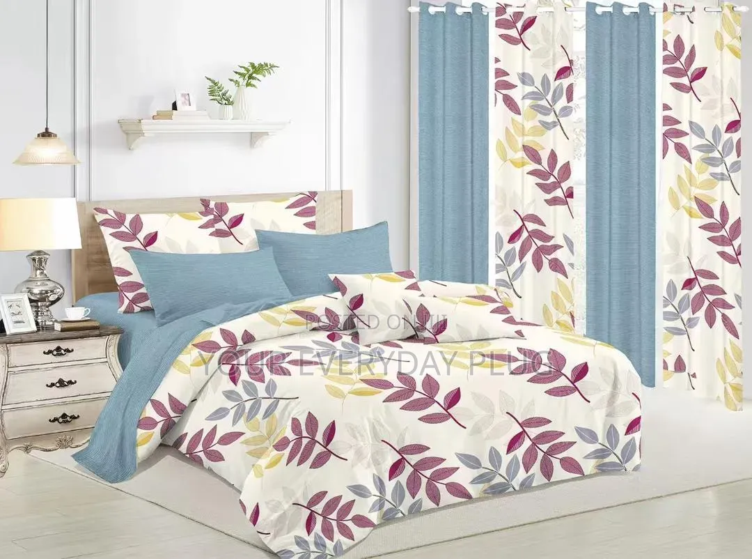 10 in 1 Bedspread With Curtains Etc