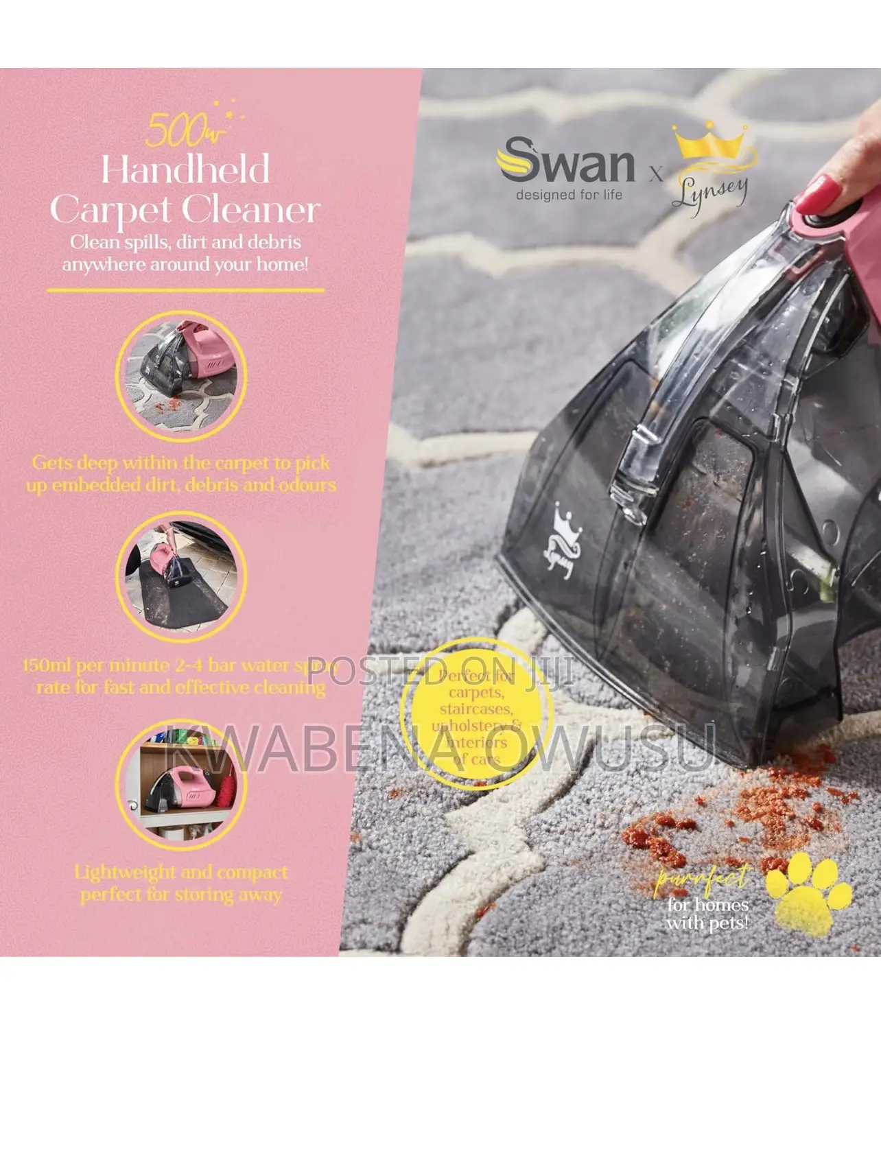 Swan Handheld Carpet Cleaner