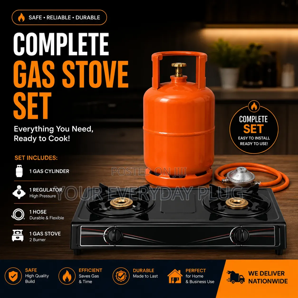 Complete Cylinder With Burner and Regulator Set
