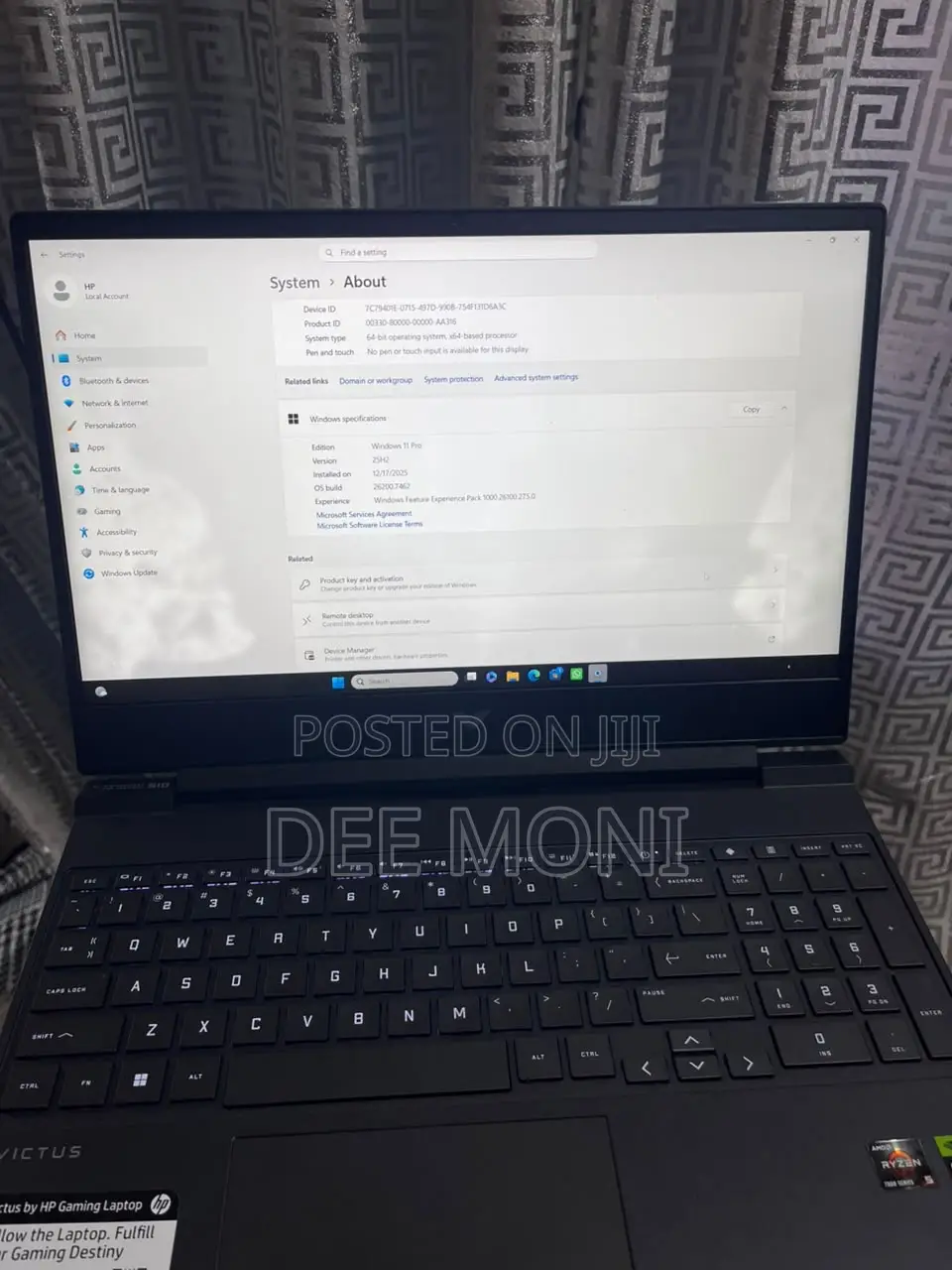 Laptop HP Victus 15 16GB AMD Ryzen 5 SSD 1T