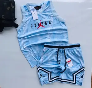 Jordan Sleeveless, Mesh Basketball Jersey / Tank Top and Shorts Set.